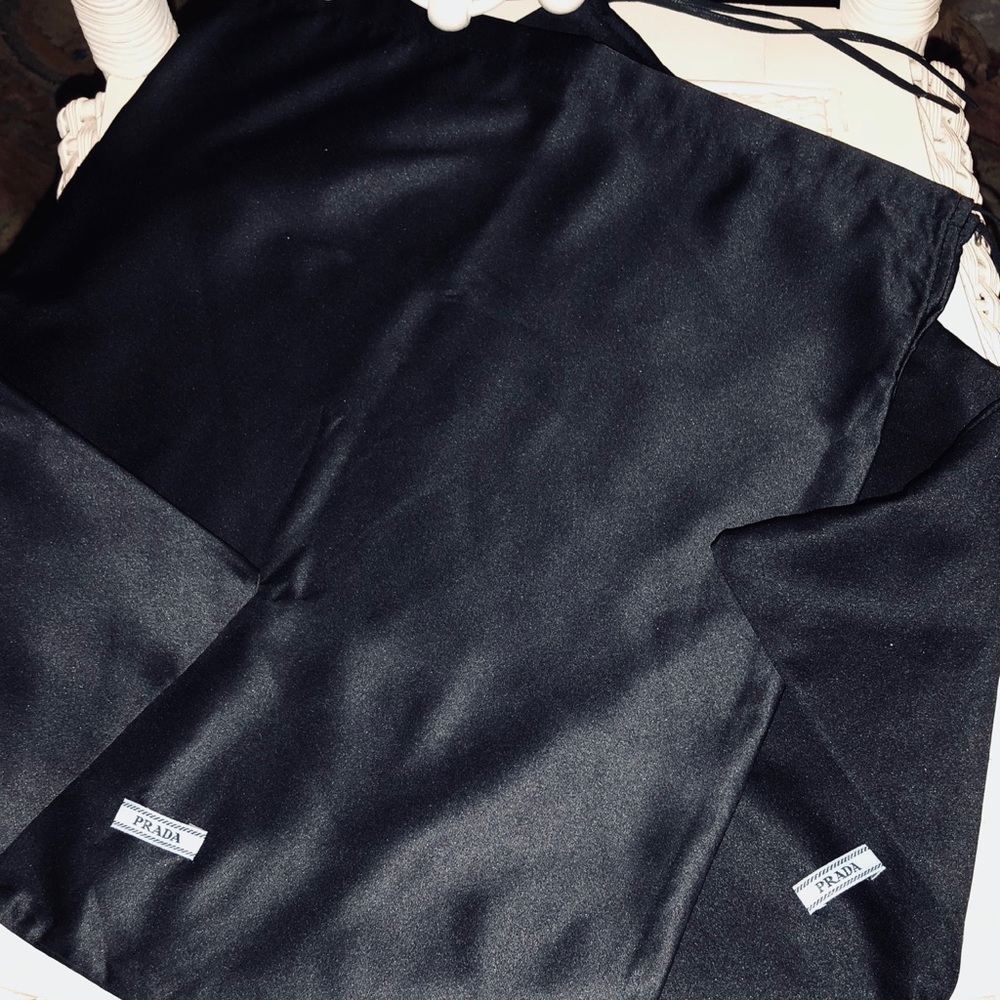 Prada satin dust bags! 1-PAIR